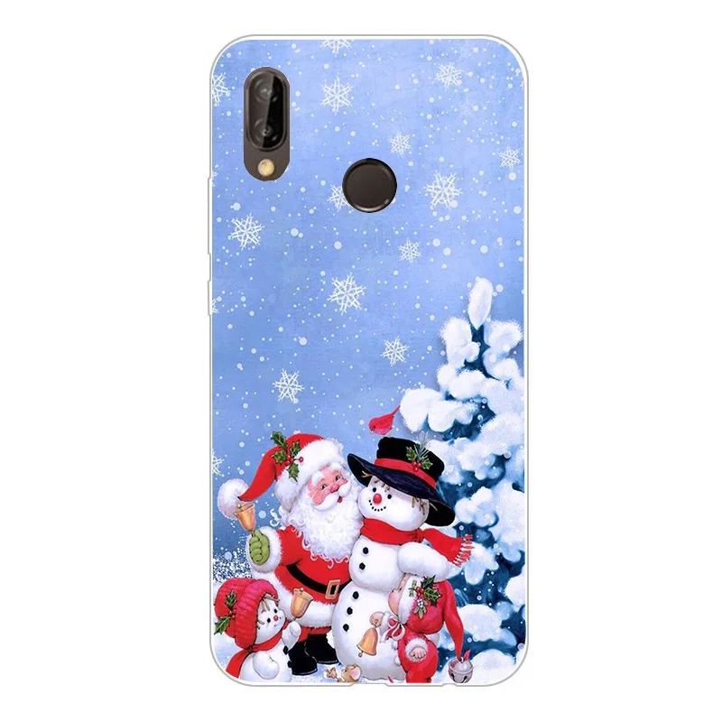 Рождественский чехол для huawei Honor 10 Lite, аксессуары для телефонов, чехол для huawei P30 P20 Pro P Smart Y5 Y6 P20 Lite чехол - Цвет: Фиолетовый
