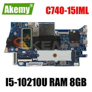 for lenovo yoga c740 15iml yoga c740 15 laptop motherboard fyg41 nm c431 motherboard cpu i5 10210u ram 8gb tested ok mainboard free global shipping