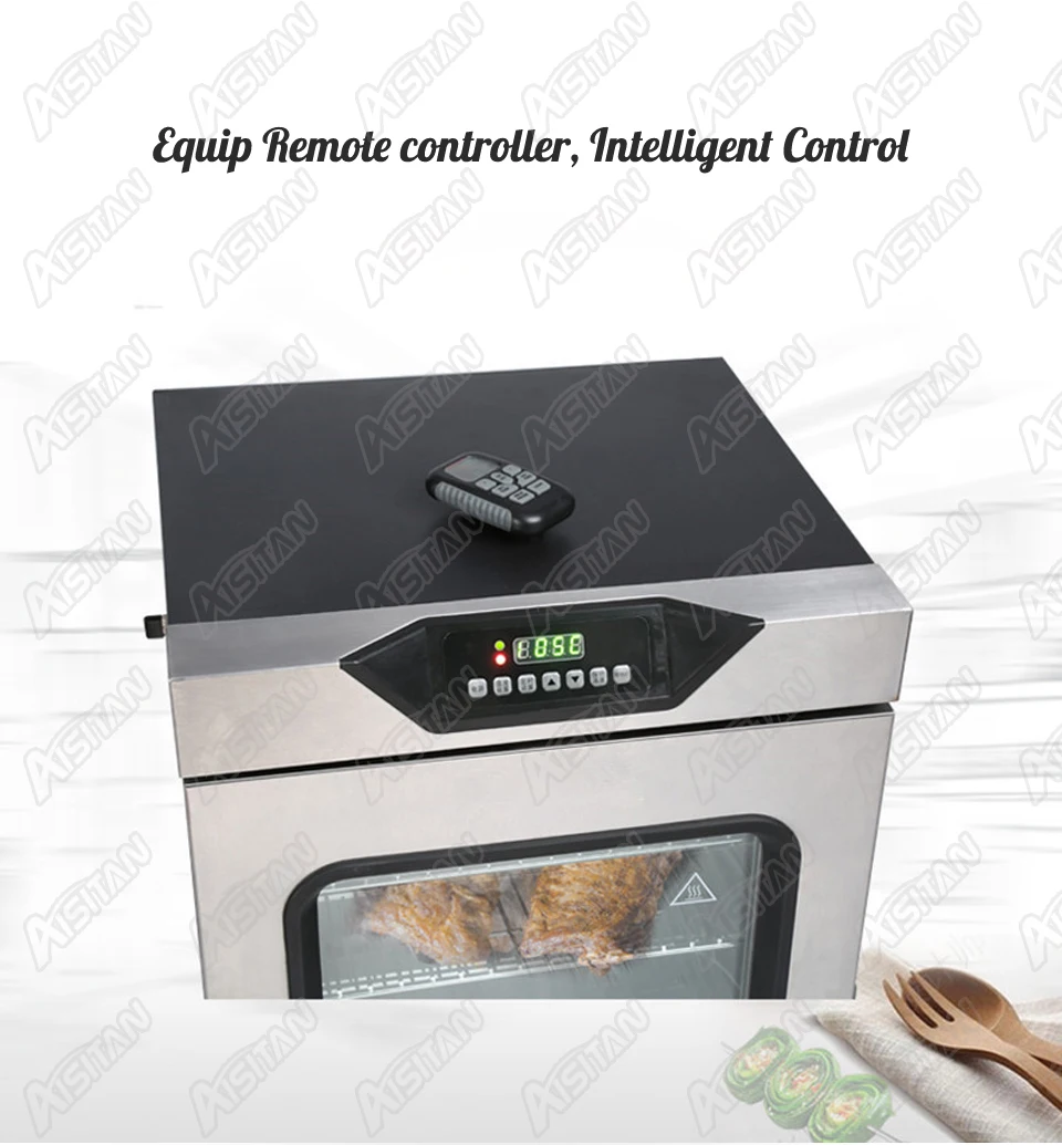 FD3002 электрическое мясо колбаса дыма Rotisseries жаровня колбаса курица дымовая плита из нержавеющей стали
