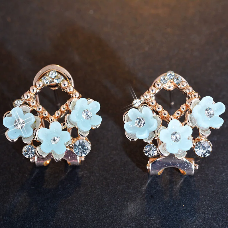 Женские серьги-гвоздики с разноцветными кристаллами 12/24/48 пар | Украшения и