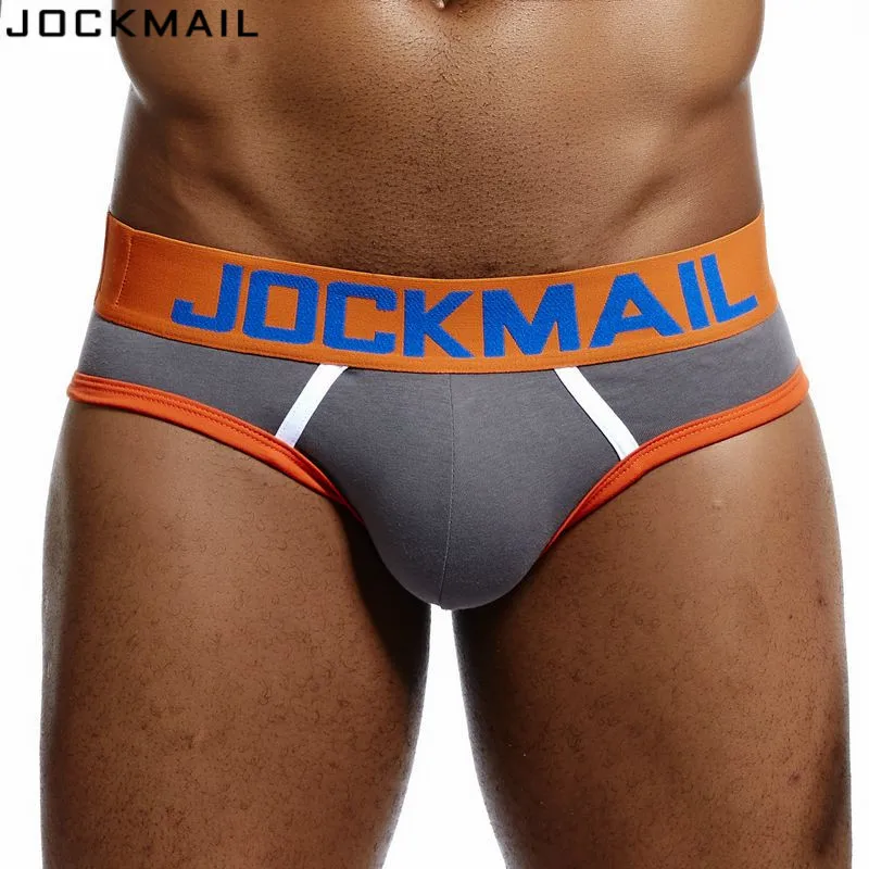 JOCKMAIL Брендовые мужские брифы слипы для геев одежда сна дышащие хлопковые трусы
