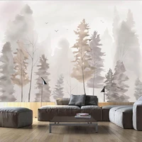 custom photo wallpaper modern fashion hand painted trees forest mural abstract art wall painting living room tv sofa home decor