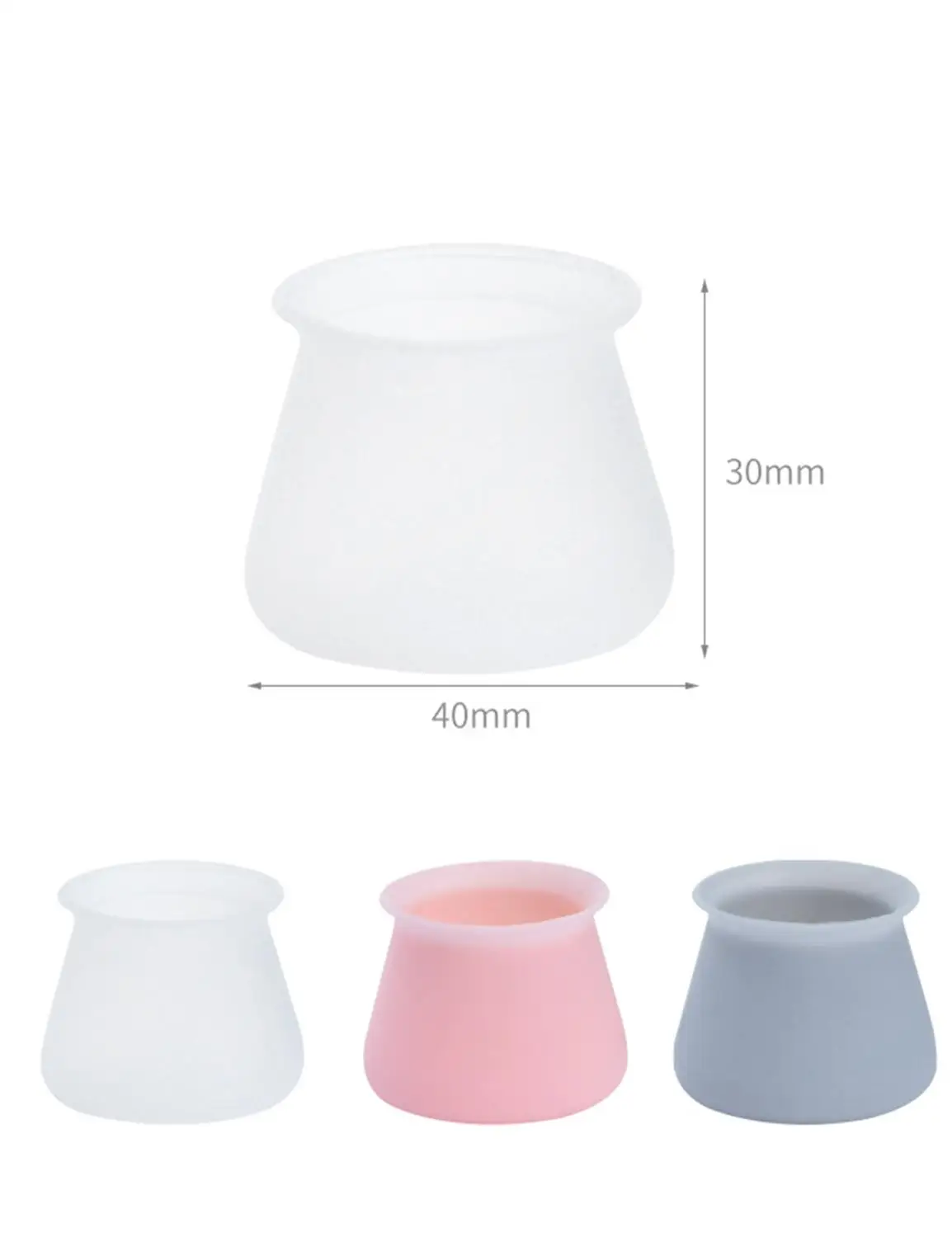 Силиконовый чехол для ног на стул 16 шт. защита бесшумная утепленная Нескользящая