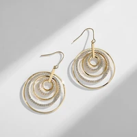 womens geometric drop earrings 2021 new round pendant earrings party jewelry gift golden fashion trend fashion stud earring