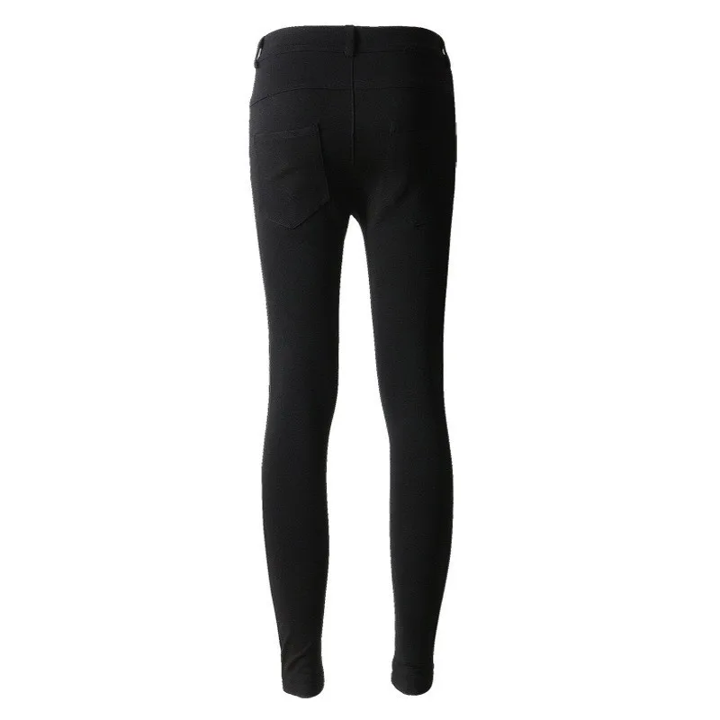 Джинсы-карандаш женские на молнии Стрейчевые брюки из денима с разрезом