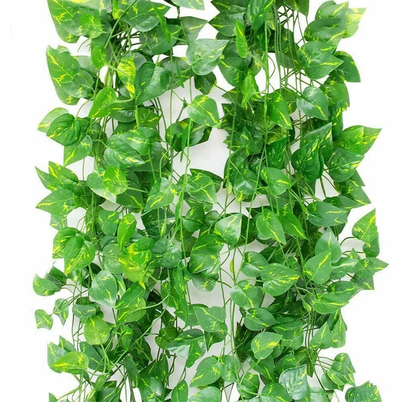 Искусственные гирлянда из листьев плюща растения лоза висячая Свадебная Плющ