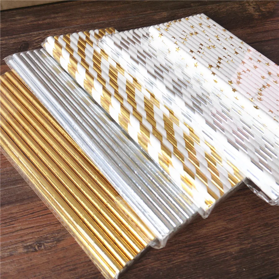 

Disposable Paper Straws for Baby Shower Wedding Party Birthday Party Decoration Supplies Drinking Straws 25pcs/pack