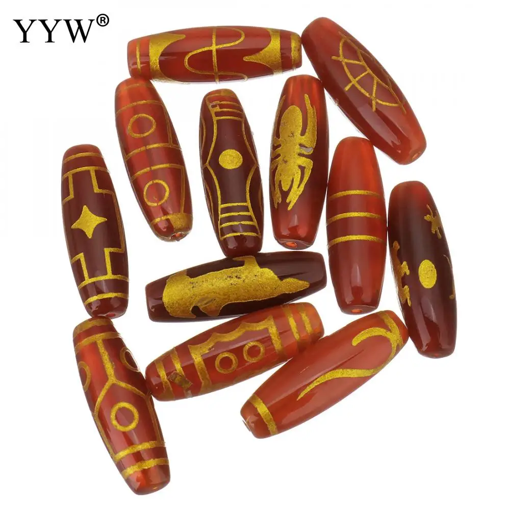 

5 шт./лот дракон/глаз/куаньин золотой узор натуральный Тибетский Агаты оникс дзи бусины для DIYJewelry решений, большое разнообразие узоров