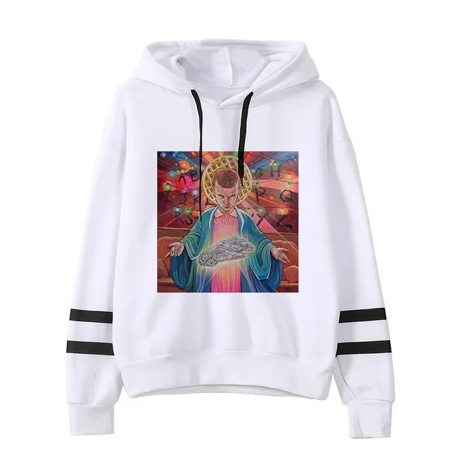 model 15 Stranger Things Hoodie Woman Hooded Hoodies Kpop Sweatshirts Kawaii Korean Oversized Harajuku Hip Hop Hoodie Sweatshirt Men - Цвет: model 15