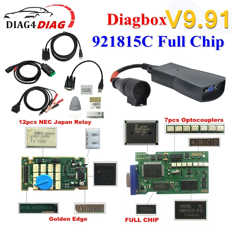 Полный чип Lexia 3 PP2000 Diagbox V9.91 FW 921815C OBD2 автомобильный диагностический инструмент