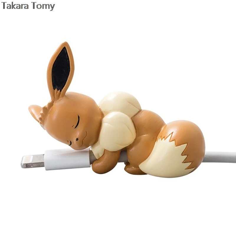 TAKARA TOMY покемон куклы Пикачу кабель протектор животных для Iphone клоун мобильный