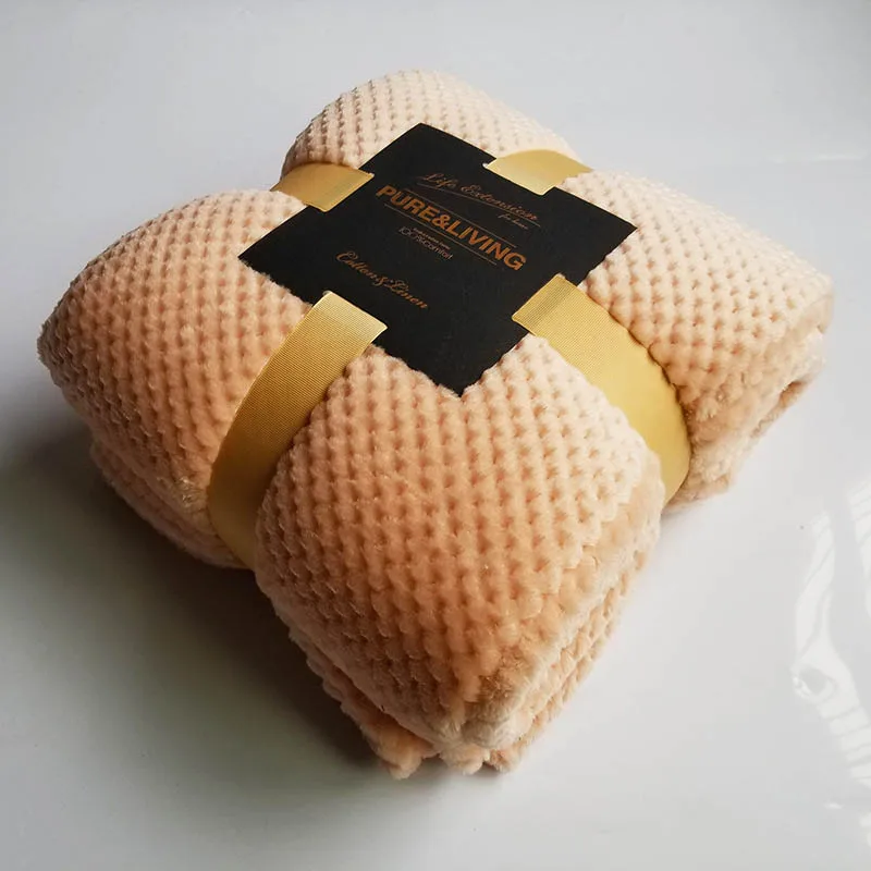 Orange Клетчатое одеяло с ананасом для кровати, фланелевое одеяло на диване, Флисовое одеяло для взрослых, покрывало на кровать, постельные принадлежности - Цвет: Orange