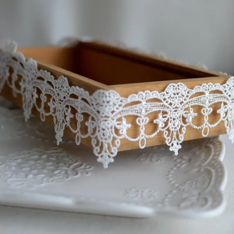 Оптовая продажа 2 м/лот 3 8 см Ширина красивое украшение кружевная ткань