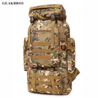 70l tactical backapck outdoor army military bag assault molle backpack climbing hunting trekking rucksack waterproof travel bag
