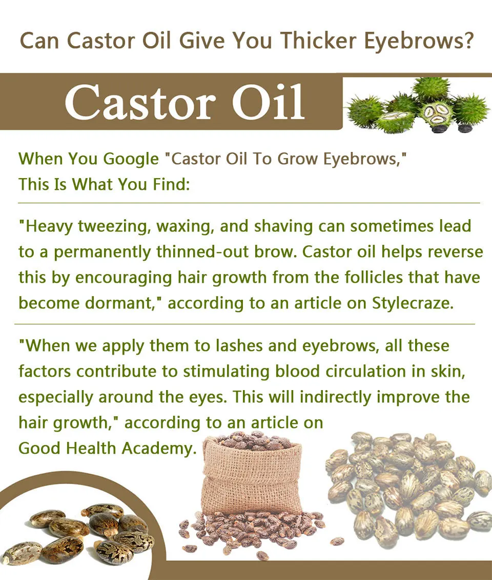 

Pure Castor Oil Hair Growth Serum for Eyelash Growth Lifting Hair Oil for Damaged Hair Scalp Prevent Skin Aging Castor Serum