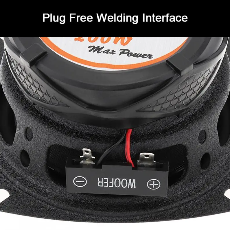 2 шт. 4 дюйма 200W универсальноедля автомобиля способа коаксиальный Динамик Аудио