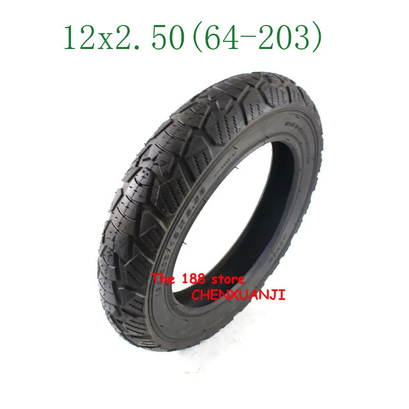 

Lightning delievery 12*2.50 (64-203) pneumatic wheel tire 12-inch electric bicycle inner and outer tires 12x2.50 tyre