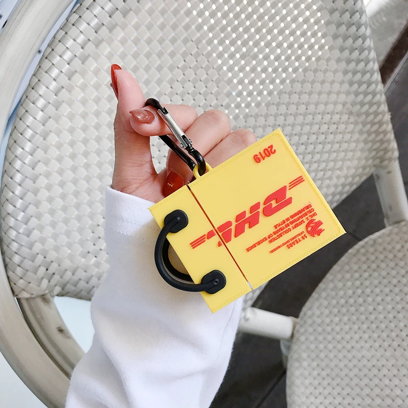 Смешной милый мягкий чехол для DHL сумка для Apple Airpods 2/1 крышка мультфильм силиконовые Bluetooth наушники Защитные чехлы для airpod наушники Капа