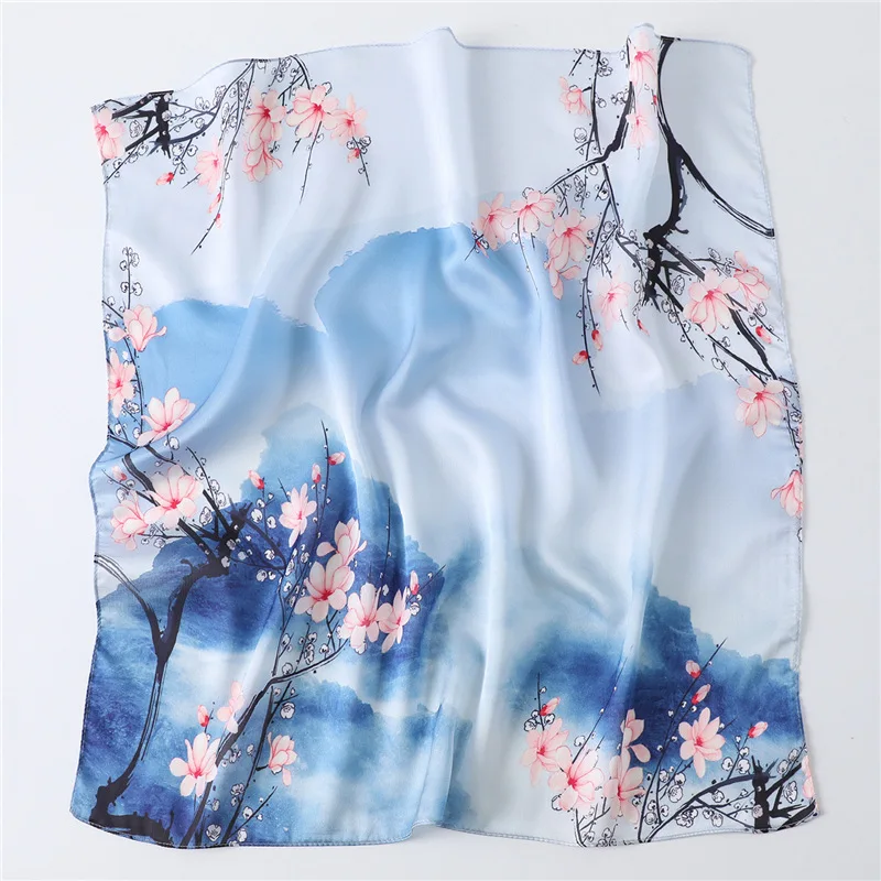 Шарф Slik Женский весна лето модный новый квадратный шарф с принтом| |