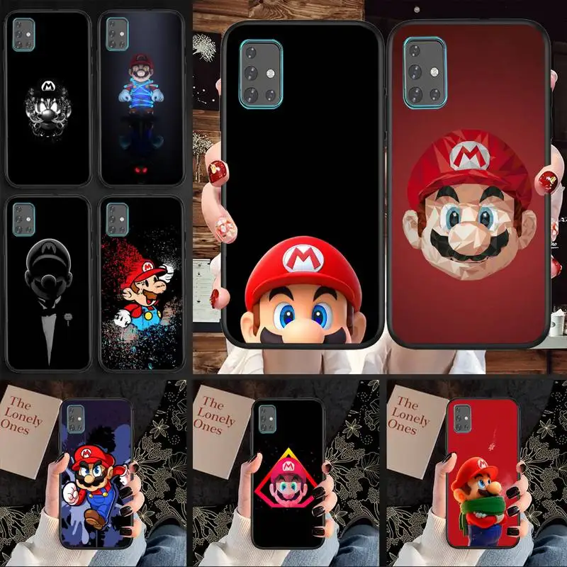 

New Mario Game Phone Case TPU For Samsung S6 S7 S8 S9 S10 Plus S20 S21 S30Ultrs Fundas Cover