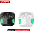 Игровые Bluetooth наушники Lenovo GM5 TWS, профессиональные беспроводные наушники с низкой задержкой, геймерские наушники для iPhone 13, Xiaomi
