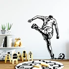 Съемные обои для игры в футбол, домашний декор, Настенная Наклейка для мальчиков, наклейки для спальни, обои для детской комнаты, постер