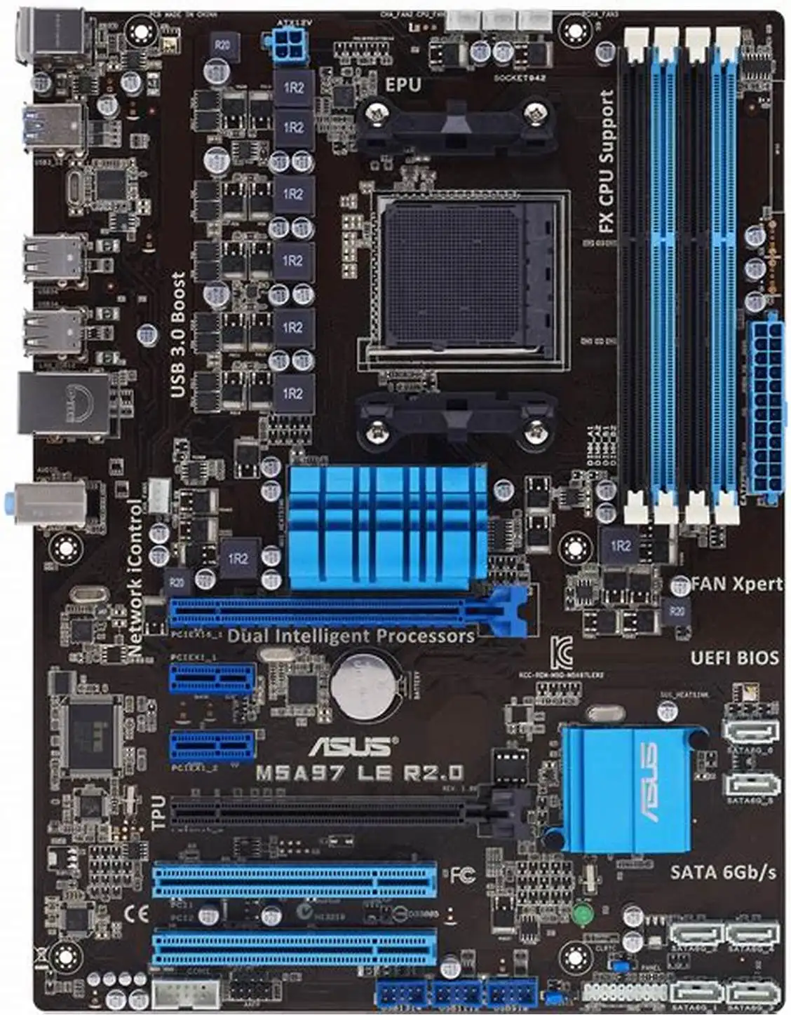 

Asus M5A97 LE R2.0 Socket AM3+ Motherboard DDR3 RAM For Athlon IIX2 240e FX-8120 cpus PCI-E 2.0 AMD 970 USB3.0 ATX Placa-mãe