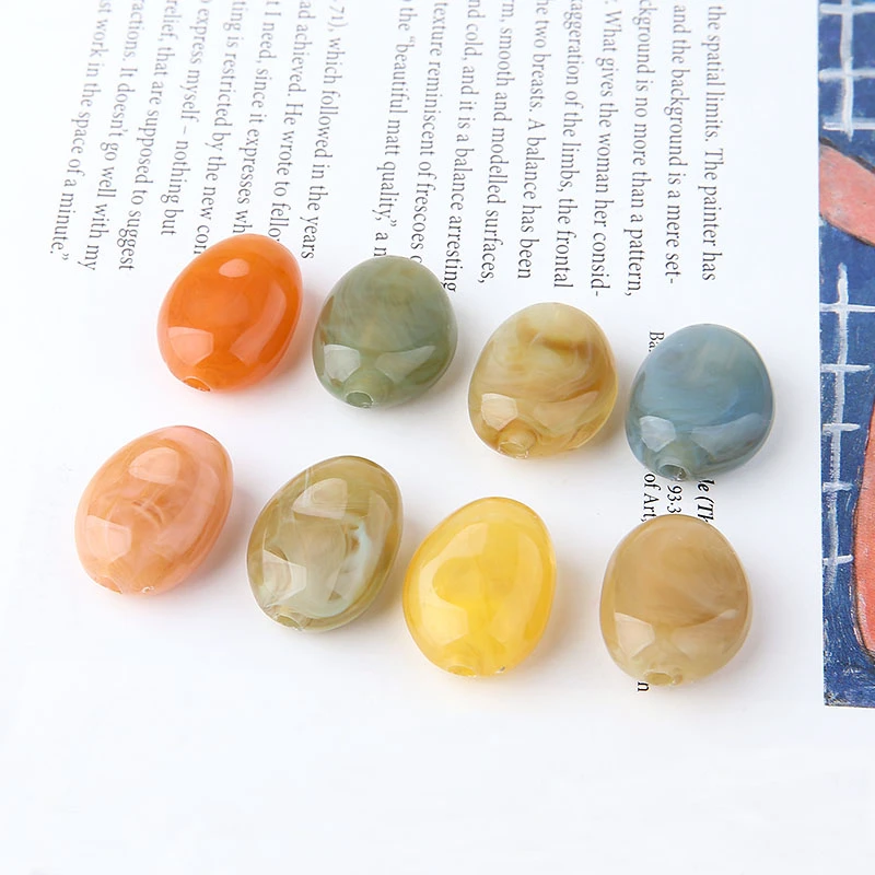 10pcs Perforated Beads Ladies Earrings Vintage Jewelry Materials Diy Accessories Retro Blooming Glitter Irregular Geometric | Украшения и