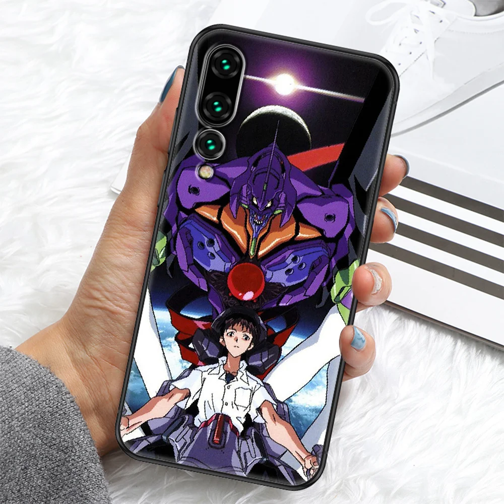 

Evangelions Phone case For Huawei P Mate P10 P20 P30 P40 10 20 Smart Z Pro Lite 2019 black soft bumper 3D back silicone hoesjes