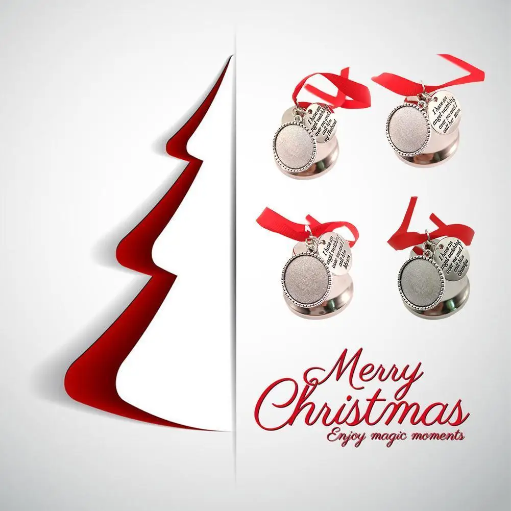 

Metal Sublimation Printing Round Aeolian Bells Christmas Ornament For Heat Transfer Press Machine Car DIY Decoration