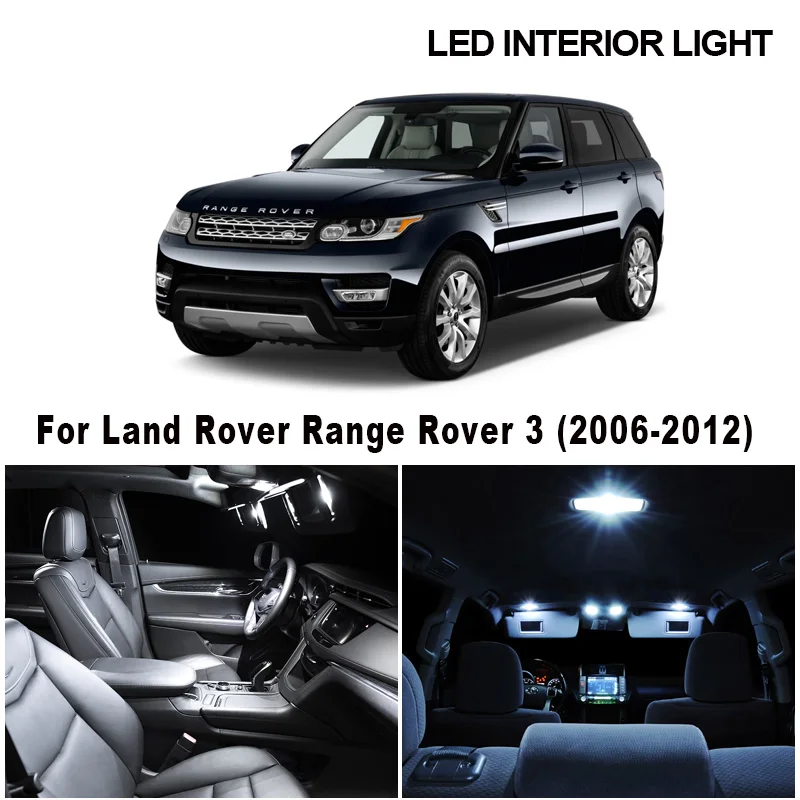 22 шт. белый Canbus Автомобильный интерьер лампы светодиодный Купол Карта света