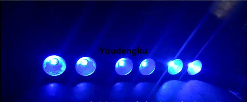 6 шт. супер яркий DMX стробоскоп cob светодиодный поворотный Луч 2 глаза 10 Вт rgbw led par