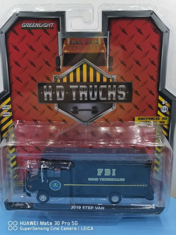 

Greenlight 1/64 2019 шаг фургон ФБР задняя дверь открывается коллекция металлических литых моделей автомобилей игрушки