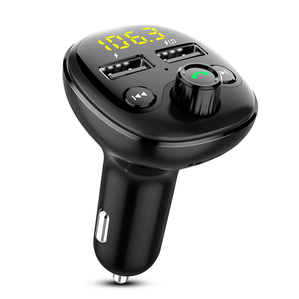 Беспроводной автомобильный FM передатчик BT21 с двойным USB 5 0 А и функцией быстрой