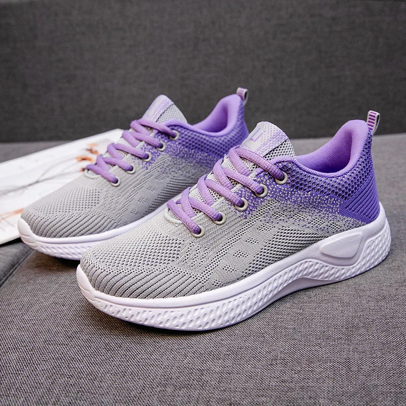 

New Mesh Women Sneakers Fashion Casual Sport Shoes Cozy Big Size 35-41 All-match Women Vulcanized Shoes Air Mesh Fly Weave Shoes
