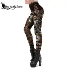 Женские винтажные Леггинсы You Are My Secret, обтягивающие леггинсы в стиле стимпанк с 3D принтом, для фитнеса