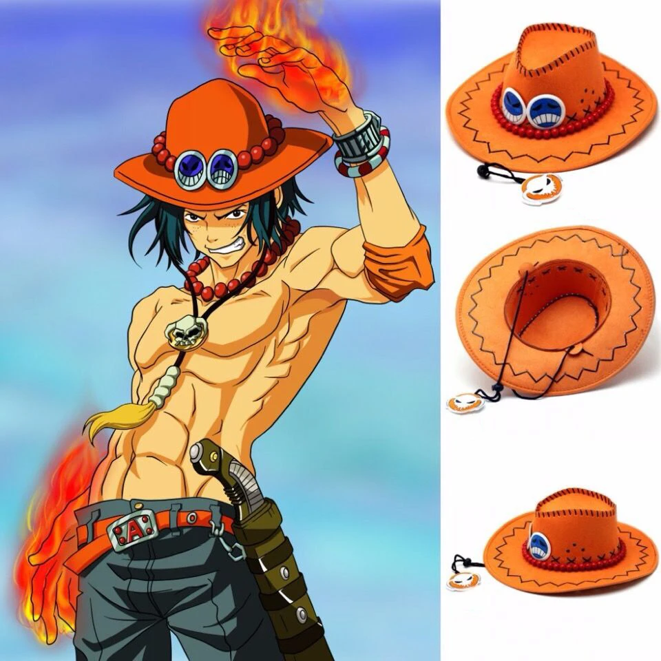 

MCLAOSI Аниме D Ace Luffy Косплей ковбойские головные уборы для мужчин и женщин Дорожная Кепка Чоппер Тони Пираты головной убор для костюма Хэллоуина