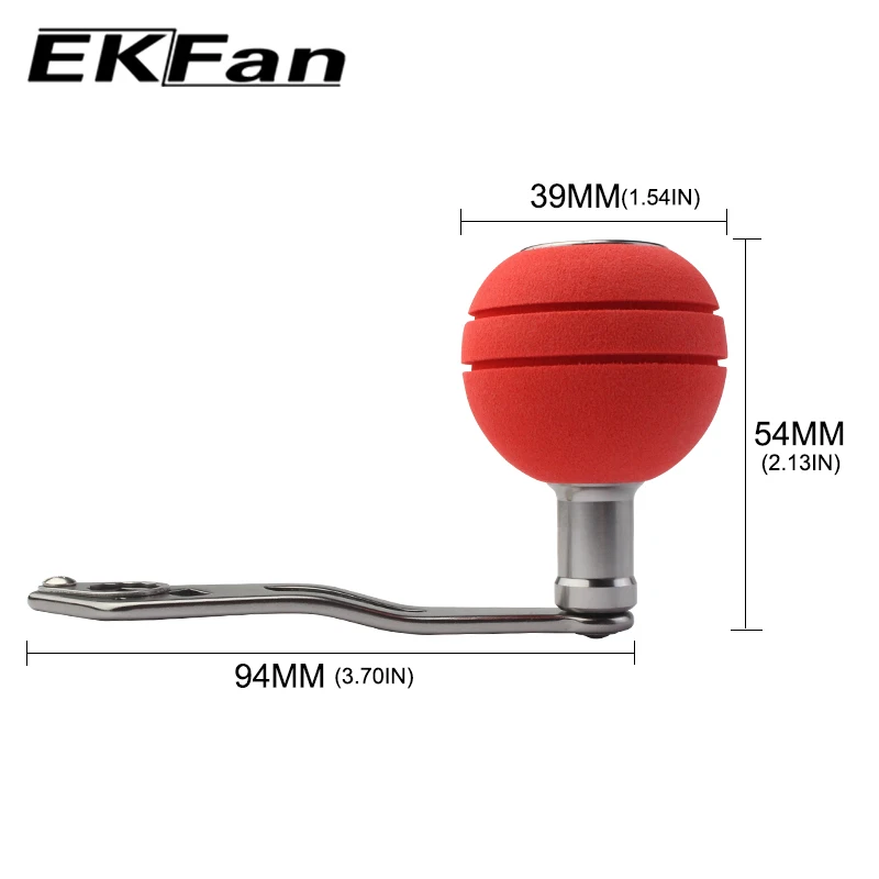 Ekfan 8*5 мм отверстие два отверстия Рыболовная катушка ручка из ЭВА аксессуар 85 32 г