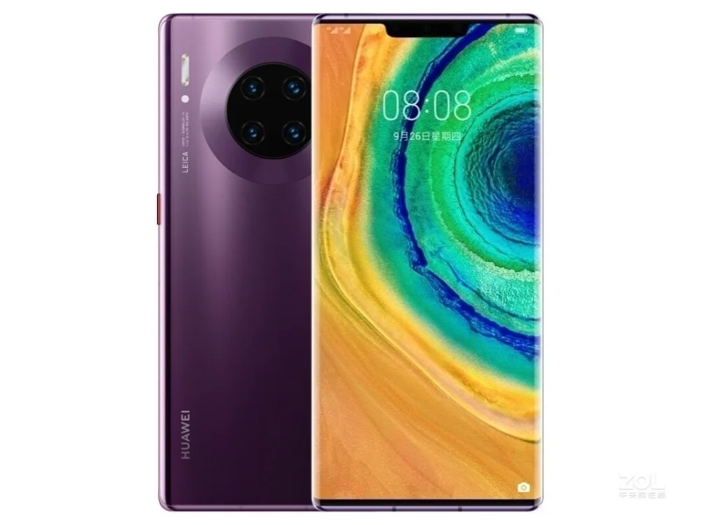 Мобильный телефон huawei mate 30 Pro Kirin 990 Android 10,0 6,5" 2400x1176 8 ГБ ОЗУ 256 Гб ПЗУ 40 Мп+ 40 Мп+ 32 МП 40 Вт зарядка IP68