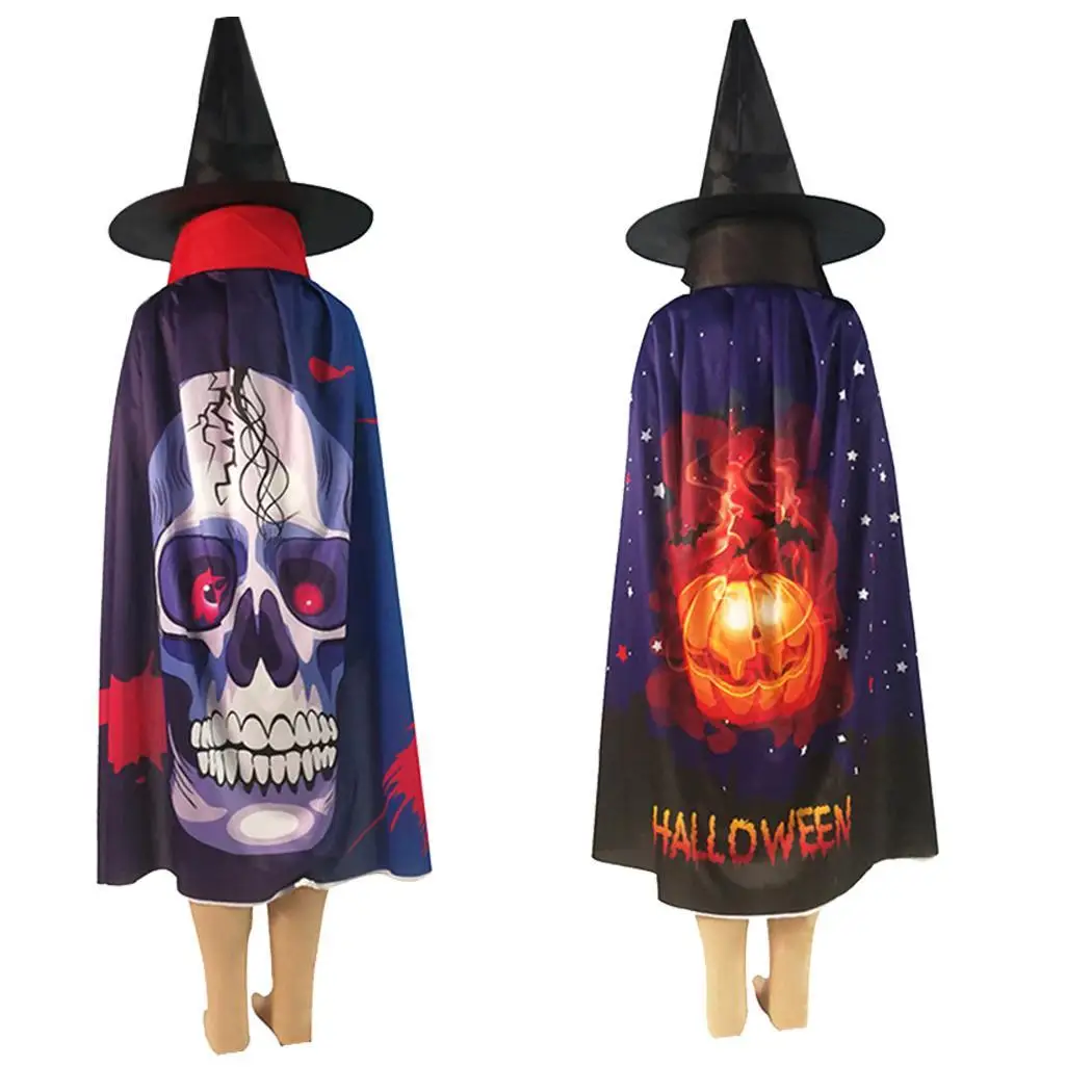4 стиля Хэллоуин вампиры плащ и шляпа ведьмы набор вечерние костюм