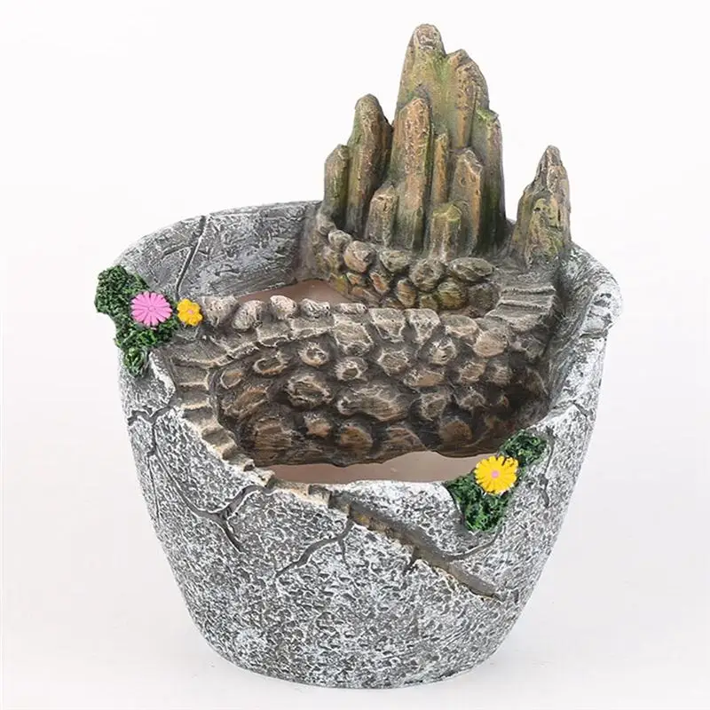 Творческий маленький микро пейзаж Сад Горшок искусственные влагозапасающие