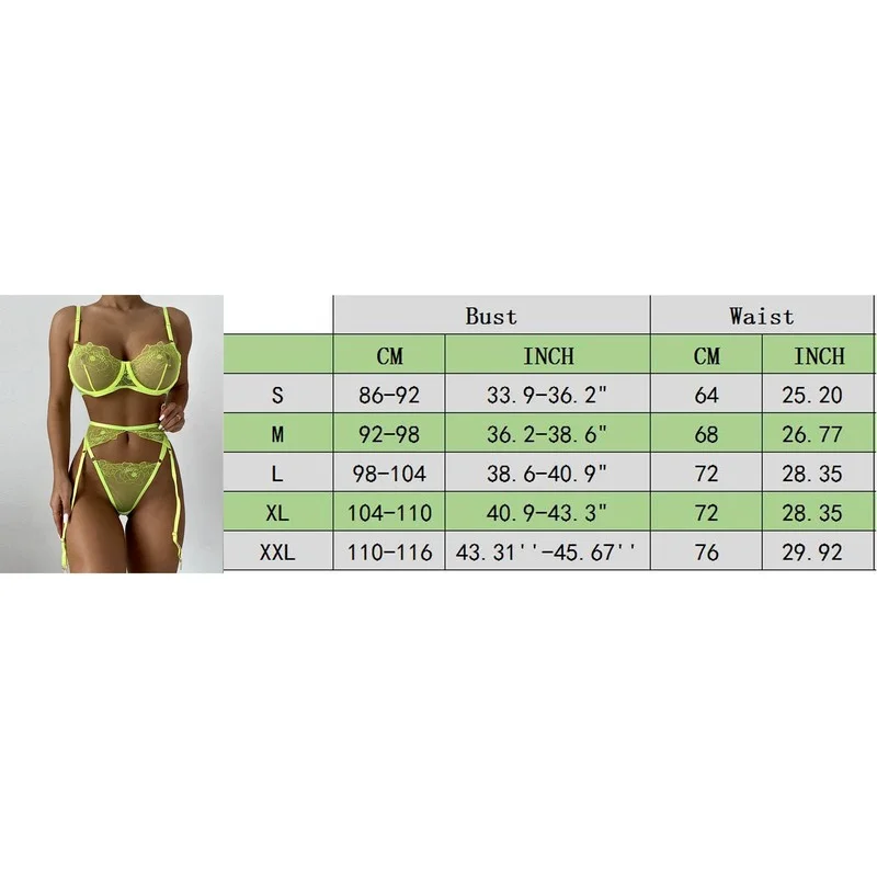 

Sexy Lingerie Women Hot Erotic Lace See Through Underwear Set Sexy Bra Garter Brief Sets Sexy Sensual Lingerie Woman Seamless