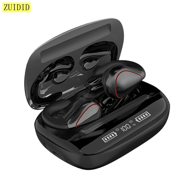 

T20 TWS Wireless Bluetooth Earphones Touch Control Earbud Display 1200mAh Charging Box Sport Waterproof Headset With Microphone