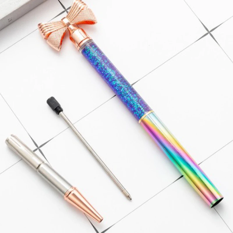 12 шт золотой порошок масло лук металлическая шариковая ручка канцелярские новые