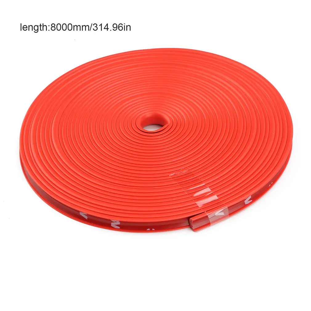

Automobile Car Auto Wheel Rim Protectors Rings Alloy Gators 8 Meter Decor Guard Line Strip Protection Strip