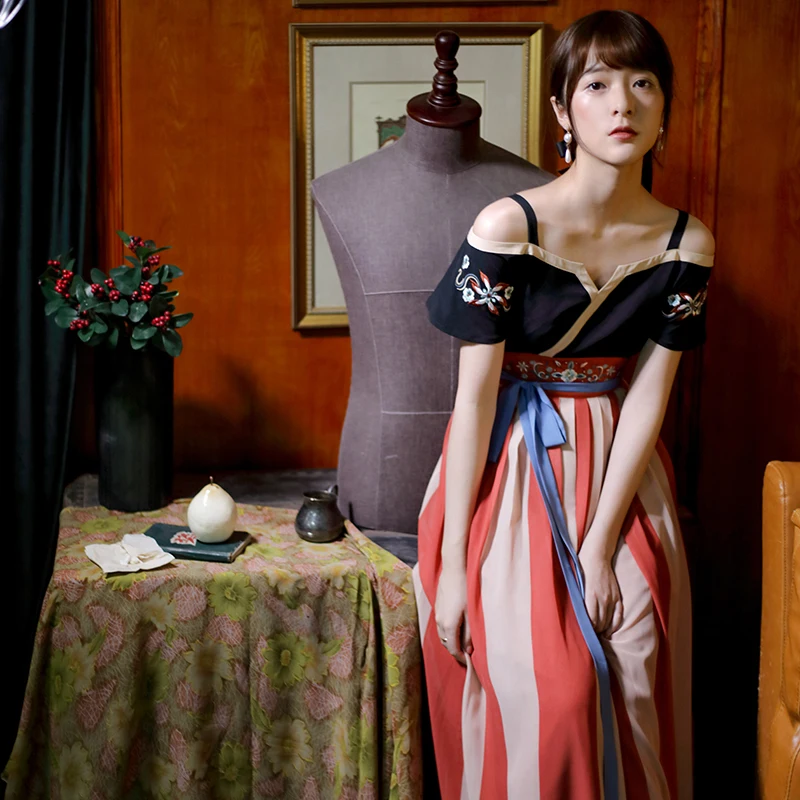 

Hanfu element women's new summer retro dress