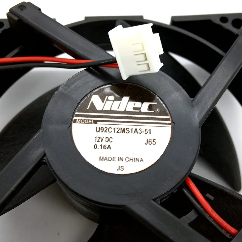 Новый оригинальный NIDEC U92C12MS1A3 51 9 см DC12V 0.16A для холодильника Вентилятор