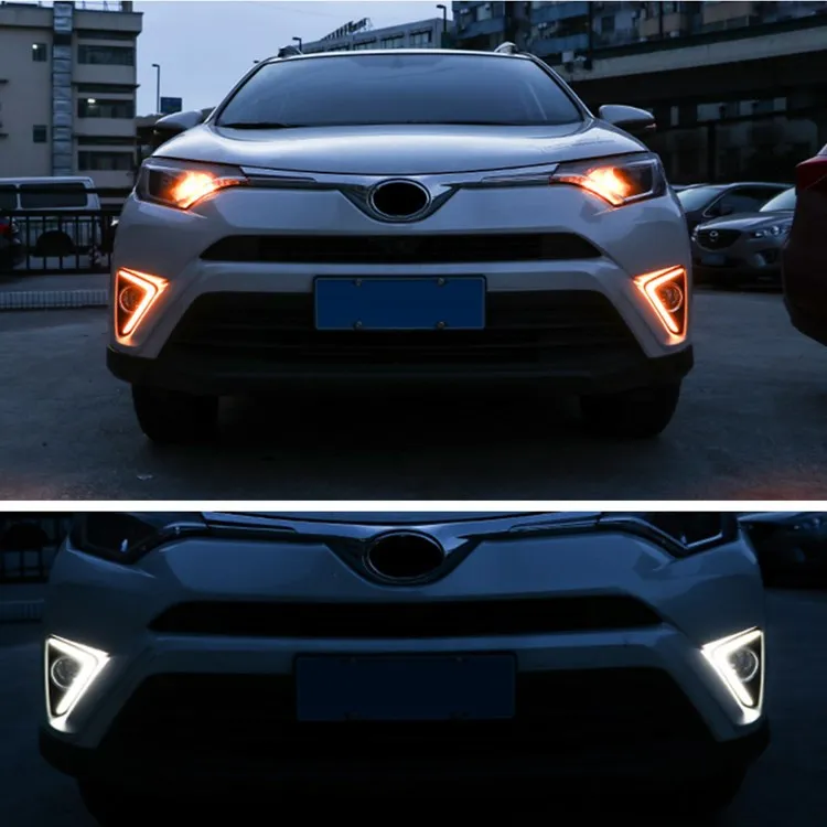 1 комплект 12 В ABS Автомобильный светодиодный DRL Дневной ходовой светильник