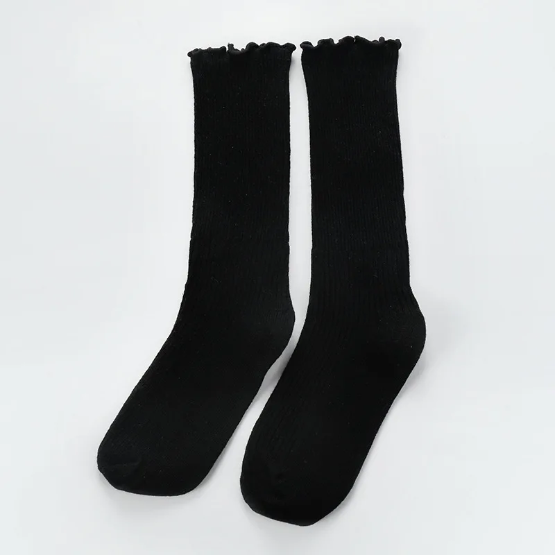 Black 2 Хлопковые детские Носки с рисунком для малышей прямые, Skarpetki, гольфы, Meias Infantil, детские носки для девочек, dla dzieci От 0 до 10 лет - Цвет: Black 2