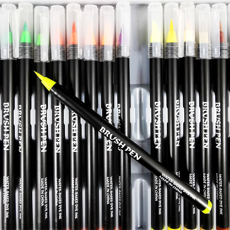 20 шт цветов художественные маркеры акварельные ручки кисти для школьных